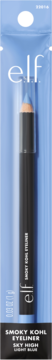 e.l.f. Smoky Kohl Eyeliner Sky High, czarna kredka z beżową końcówką w blistrze, widok z przodu.