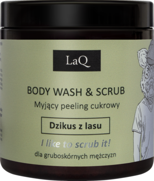 LAQ Dzikus z Lasu ,peeling do ciała, myjący, cukrowy,przód
