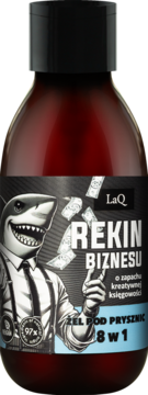 LAQ Rekin Biznesu ,żel pod prysznic, 8w1, o zapachu kreatywnej księgowości,przód