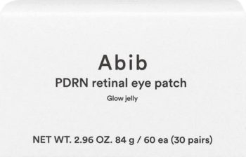 Abib PDRN retinal eye patch w białym opakowaniu, 60 szt. żelowych płatków pod oczy, redukujących zmarszczki.