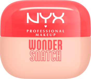 NYX Wonder Snatch Puder wygładzający, dwukolorowe opakowanie w odcieniach koralu i brzoskwini, z przodu.