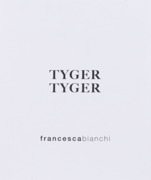 Karta produktu perfum Francesca Bianchi Tyger Tyger, jasnoliliowa, z czarnym napisem TYGER TYGER i logo.