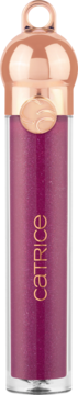 Błyszczyk Catrice Hollyglazing C01 w jagodowym odcieniu z połyskiem, widok z przodu, z ozdobną zawieszką.
