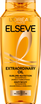 L'ORÉAL PARIS ELSEVE Magiczna Moc Olejków ,szampon do włosów, odżywczy, z olejkami marula i kameliowym, włosy suche,przód