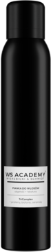 Czarny matowy spray WS Academy Panka do włosów Objętość i tekstura, z białą etykietą, widok z przodu.