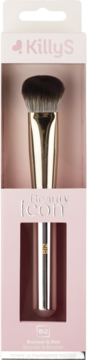 KillyS Beauty Icon makeup brush set in pink packaging, front view, includes a bronzer and blush applicator.