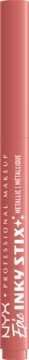 NYX Epic Inky Stix eyeliner stick w odcieniu Blush Byte, widok z boku z białym napisem na różowym tle.