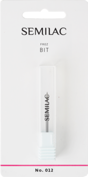 Semilac Frez Bit nr 012 w białym blistrze z przezroczystą tubką, do precyzyjnego usuwania skórek.