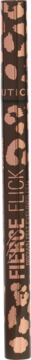 Fierce Flick Felt Eyeliner w pisaku, brązowy z beżowym wzorem lamparta, wodoodporny, widok z przodu.