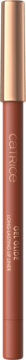 Catrice Gel Glide Long-Lasting Lip Liner 040 Latte Lines. Kremowa, matowa konturówka, ciepły nude, metaliczny top.