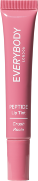 Everybody London peptydowy tint do ust, Crush Rosie, różowa tubka, widok z przodu, dla nawilżonych ust.