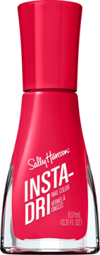Szybkoschnący lakier Sally Hansen Insta-Dri #362 Crimson Crush. Czerwona butelka z przodu, 9.17ml.