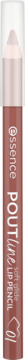 Rozmyta kredka essence POUTline soft glide 01 Like To Mauve It, nude-fioletowa, ujęcie pionowe.