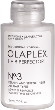 Olaplex No.3 Hair Perfector, biała butelka z białym korkiem, widok z przodu. Regenerująca kuracja do włosów 100ml.