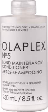 Olaplex No.5 Odżywka odbudowująca Bond Maintenance, biała butelka, czarny tekst, widok z przodu.