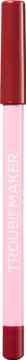 Kremowa konturówka do ust Trouble Maker Side Note Deep Pink, pionowy widok różowo-czerwonego linera.