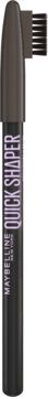 Maybelline New York Quick Shaper Brow, ciemna kredka do brwi ze szczoteczką, pionowo, widok z przodu.
