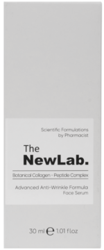 Opakowanie The NewLab. Botanical Collagen - Peptide Complex Advanced Anti-Wrinkle Face Serum, widok z przodu.