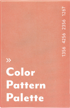 I’m Meme Color Pattern Palette #001 Coral Pattern. Koralowo-brzoskwiniowa paletka z tekstem i numerami.