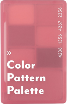 Różowa paletka I'm Meme Color Pattern Palette Petal Pattern, 7 cieni i róż, w przezroczystej obudowie.
