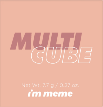 Różowe opakowanie I’m Meme Multi Cube. Na wierzchu duży napis Multi Cube, poniżej waga i logo i'm meme.