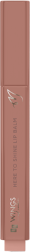 Nawilżający balsam do ust AA Wings of Color Here To Shine 03 Nude Radiance, w pionowej tubce.