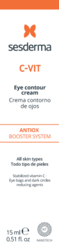 Sesderma C-VIT Krem pod oczy z witaminą C, 15ml, białe opakowanie, redukcja cieni i worków.