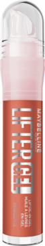Maybelline Lifter Gel, nawilżający błyszczyk olejkowy z pompką, w odcieniu terakoty, widok z przodu.