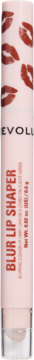 REVOLUTION BLUR LIP SHAPER, jasnoróżowa konturówka z wzorem ust, peptydowa, efekt blur, pionowy widok.