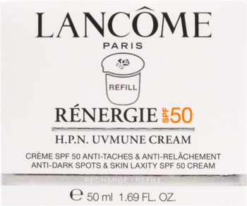Lancôme Rénergie H.P.N. UVMUNE Cream SPF 50, białe pudełko REFILL, anti-dark spots & skin laxity.