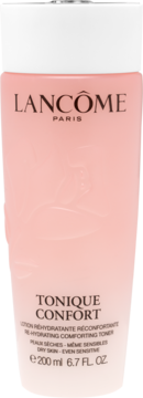 Różowy toner nawilżający Lancôme Tonique Confort 200ml do skóry suchej i wrażliwej, z przodu.