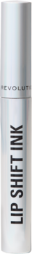 Srebrny aplikator Lip Shift Ink Peel Off Lipliner Revolution, pionowo z widocznym logo i nazwą.