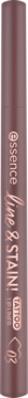 Smukła konturówka essence line & STAIN! TATTOO LIP LINER 03 Make A Mauve, brązowo-fioletowa, pionowo.
