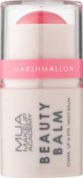 MUA Beauty Balm Marshmallow, różowy sztyft do policzków, ust i oczu, kremowy, widok z przodu.