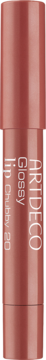 Artdeco Glossy Lip Chubby 20 Boulevard, brązowo-różowy błyszczyk w sztyfcie, pionowy widok.