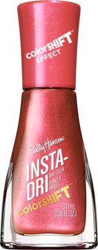 Sally Hansen Insta-Dri ColorShift lakier do paznokci, butelka różowo-miedzianego duo-chrome, zmieniającego kolor.