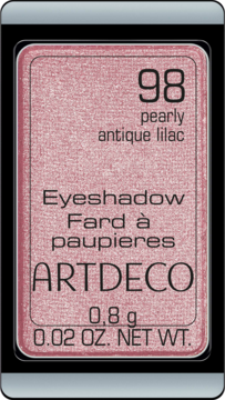 Artdeco cień do powiek 98 Pearly Antique Lilac, perłowy, różowo-fioletowy, w czarnej kasetce.