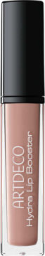 Artdeco Hydra Lip Booster, nawilżający błyszczyk Translucent Mauve w przezroczystej tubce, widok z przodu.