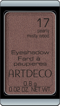 Artdeco Pearly Misty Wood nr 17, cień do powiek w odcieniu mglistego brązu, perłowe, w czarnej ramce.