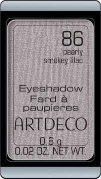 Artdeco 86 Pearly Smokey Lilac, perłowy cień do powiek w kompaktowym wkładzie, szarawo-liliowy, widok z góry.