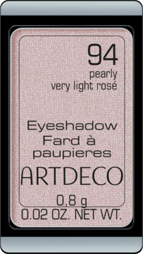 Artdeco cień do powiek Pearly 94 Very Light Rosé, magnetyczny wkład 0,8g. Pudrowa tekstura, widok z przodu.