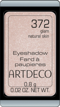 Artdeco cień do powiek Glam Natural Skin 372, jasny brokatowy beż w magnetycznym wkładzie, widok z góry.