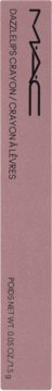Konturówka MAC Dazzelip Crayon/Crayon Lèvres w kolorze mauve. Etykieta z nazwą i wagą produktu, ujęcie pionowe.