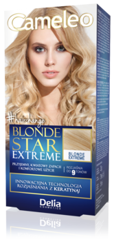 DELIA COSMETICS CAMELEO Blonde Star Extreme ,rozjaśniacz do włosów, do 9 tonów,przód