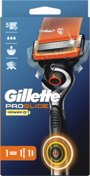 GILLETTE Fusion 5 Pro Glide Power,maszynka do golenia zasilana bateryjnie, 5-ostrzowa, dla mężczyzn,przód
