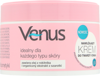 VENUS ,nawilżający krem do twarzy i ciała,przód