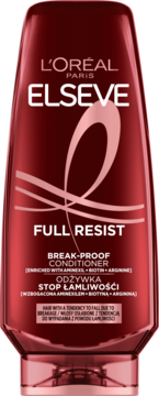 L'ORÉAL PARIS ELSEVE Full Resist ,odżywka do włosów, Stop łamliwości, włosy osłabione z tendencją do wypadania,przód