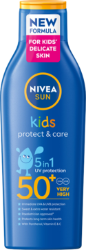 NIVEA SUN Kids Protect & Care,balsam do opalania dla dzieci, SPF 50+,przód