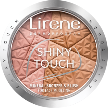 LIRENE Shiny Touch ,bronzer i róż mineralny, modelujący owal twarzy,przód