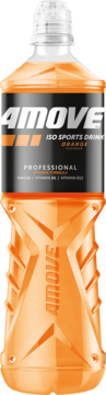 4MOVE Iso Sports Drink Orange,napój izotoniczny, niegazowany, o smaku pomarańczowym,przód